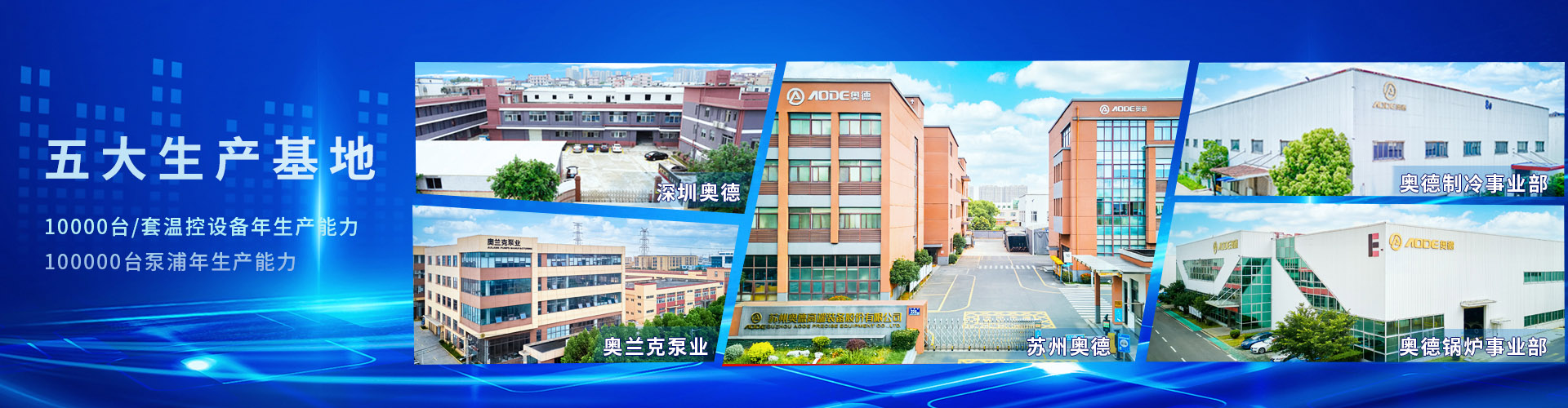 深圳市奧德機(jī)械有限公司五大生產(chǎn)基地-專注高端工業(yè)溫度控制